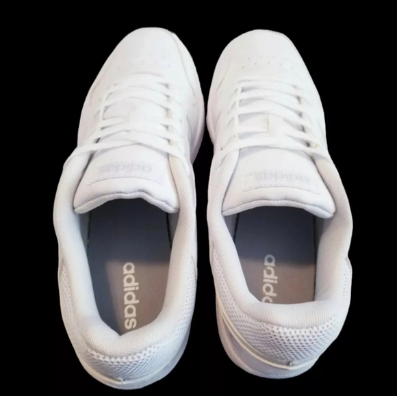 Adidas Hoops 2.0 Women's Shoes/ Sneakers Size 11 White Grey Classic Lifestyle - Picture 7 of 9